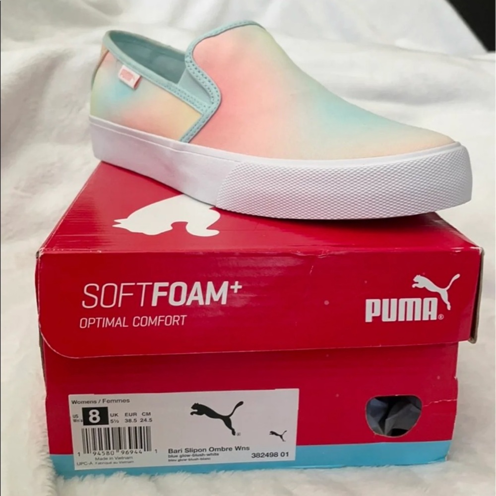 Puma “ombre” slip ons. “New”